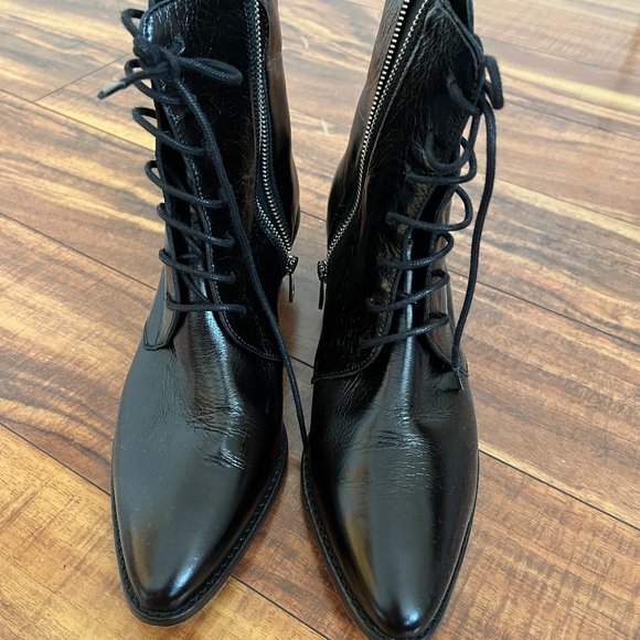 Zadig and Voltaire Tyler Laced Vintage Ankle Boots Size 39 - Picture 2 of 6